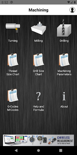 Run android online APK Machining Calculator and Reference for Machinists from MyAndroid or emulate Machining Calculator and Reference for Machinists using MyAndroid Run android online APK Machining Calculator and Reference for Machinists from MyAndroid or emulate Machining Calculator and Reference for Machinists using MyAndroid