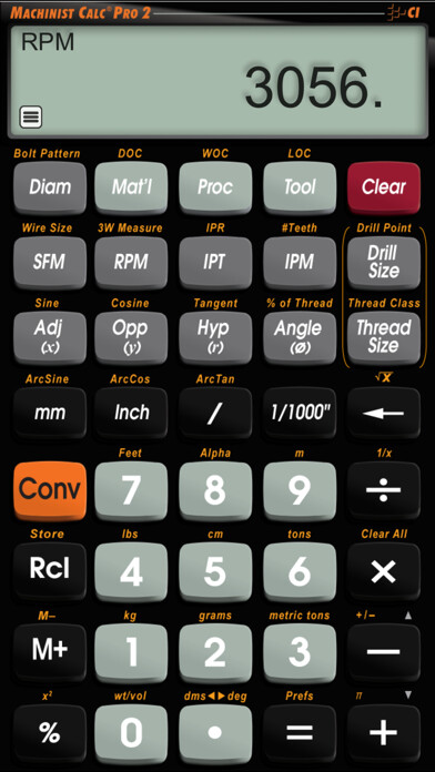 Emulate iPhone app Machinist Calc Pro 2 using MyAndroid Emulate iPhone app Machinist Calc Pro 2 using MyAndroid