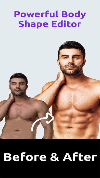 Emulate iPhone app Macho Man - Body Muscle Editor using MyAndroid