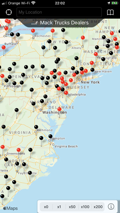 Emulate iPhone app Mack Trucks Dealer Locator using MyAndroid Emulate iPhone app Mack Trucks Dealer Locator using MyAndroid