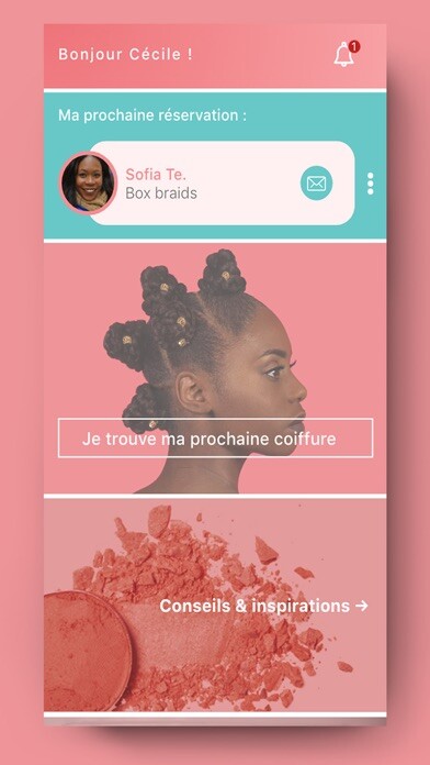 Emulate iPhone app Ma Coiffeuse Afro using MyAndroid