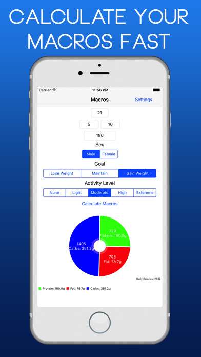 Emulate iPhone app Macro Calculator for Bodybuilding & Weightlifting using MyAndroid Emulate iPhone app Macro Calculator for Bodybuilding & Weightlifting using MyAndroid