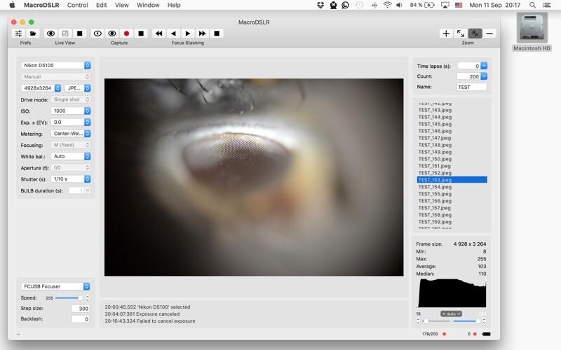 Emulate iPhone app MacroDSLR using MyAndroid
