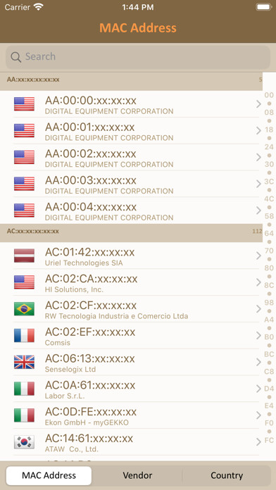 Emulate iPhone app MAC Vendor using MyAndroid Emulate iPhone app MAC Vendor using MyAndroid