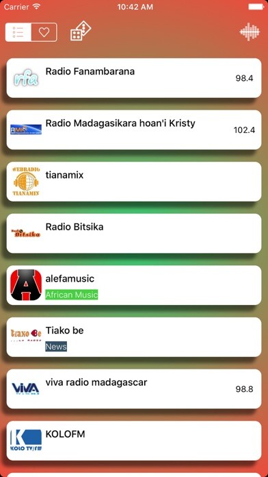 Emulate iPhone app Madagascar Radio News / FM - AM using MyAndroid Emulate iPhone app Madagascar Radio News / FM - AM using MyAndroid