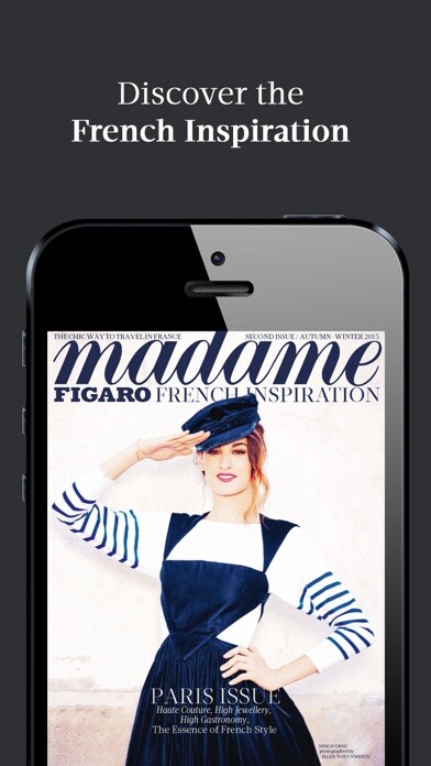 Emulate iPhone app Madame Figaro : French Inspiration - The chic way to travel in France using MyAndroid