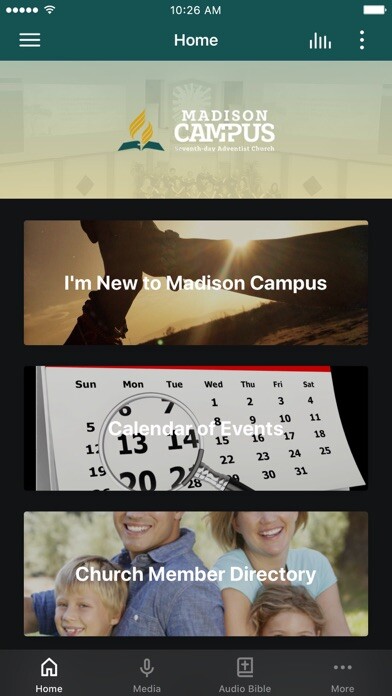 Emulate iPhone app Madison Campus SDA Church using MyAndroid