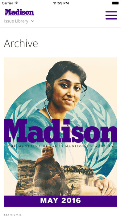 Emulate iPhone app Madison: The Magazine of JMU using MyAndroid Emulate iPhone app Madison: The Magazine of JMU using MyAndroid