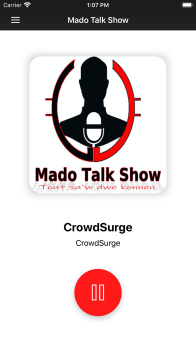 Emulate iPhone app Mado Talk Show using MyAndroid