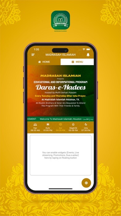 Emulate iPhone app Madrasah Islamiah using MyAndroid Emulate iPhone app Madrasah Islamiah using MyAndroid