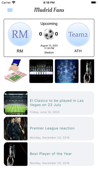Emulate iPhone app Madrid Fans using MyAndroid Emulate iPhone app Madrid Fans using MyAndroid