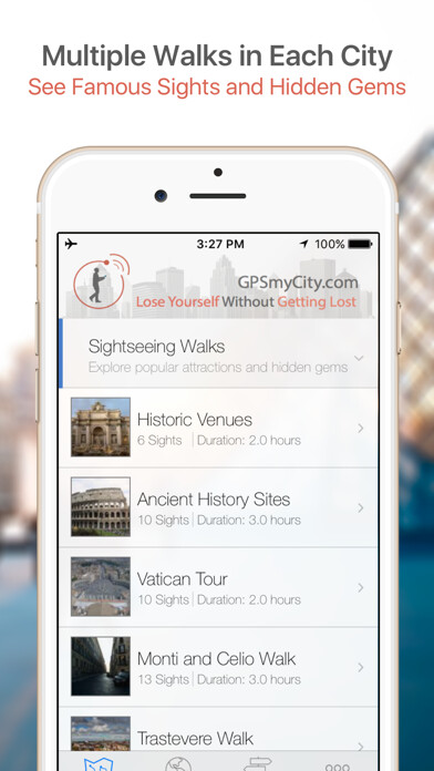 Emulate iPhone app Madrid Map and Walks using MyAndroid