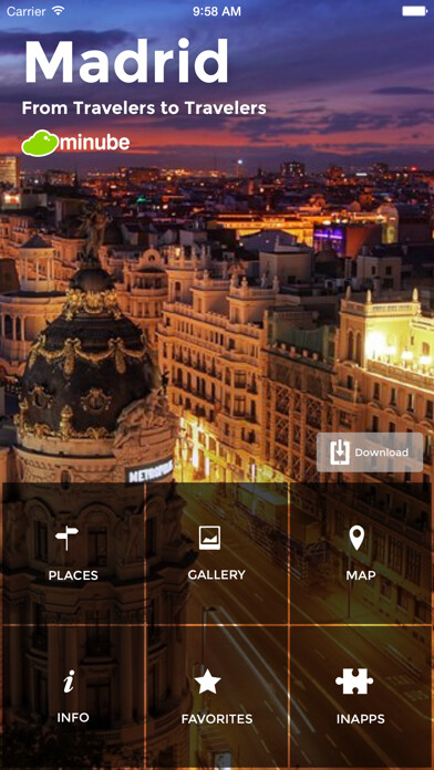 Emulate iPhone app Madrid - Travel Guide offline minube using MyAndroid Emulate iPhone app Madrid - Travel Guide offline minube using MyAndroid