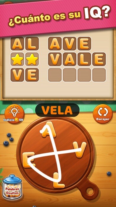 Emulate iPhone app Maestro de las Palabras using MyAndroid