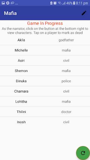 Emulate Android APK Mafia Party Game