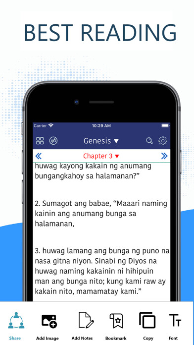 Emulate iPhone app Magandang Balita Biblia Pro using MyAndroid