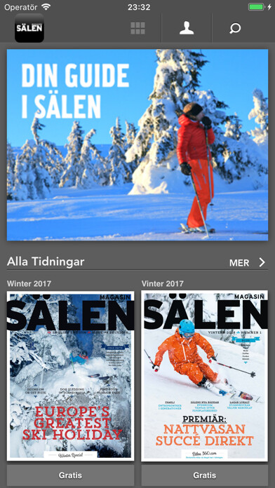 Emulate iPhone app Magasin Sälen using MyAndroid