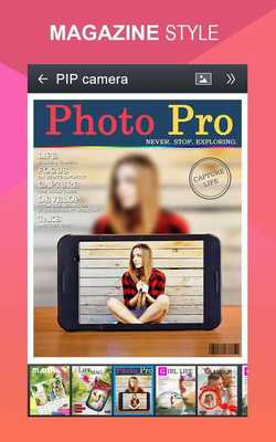 Emulate Android APK Magazine Cover Photo Editing
