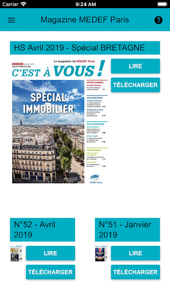 Run android online APK Magazine MEDEF Paris from MyAndroid or emulate Magazine MEDEF Paris using MyAndroid