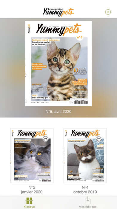 Emulate iPhone app Magazine Yummypets using MyAndroid