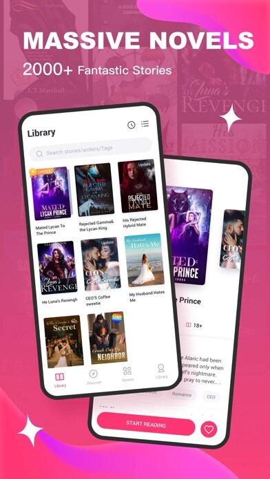 Emulate iPhone app Magfic - Romantic Fiction using MyAndroid