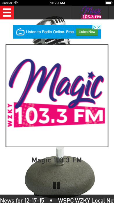 Emulate iPhone app Magic 103.3 FM using MyAndroid Emulate iPhone app Magic 103.3 FM using MyAndroid