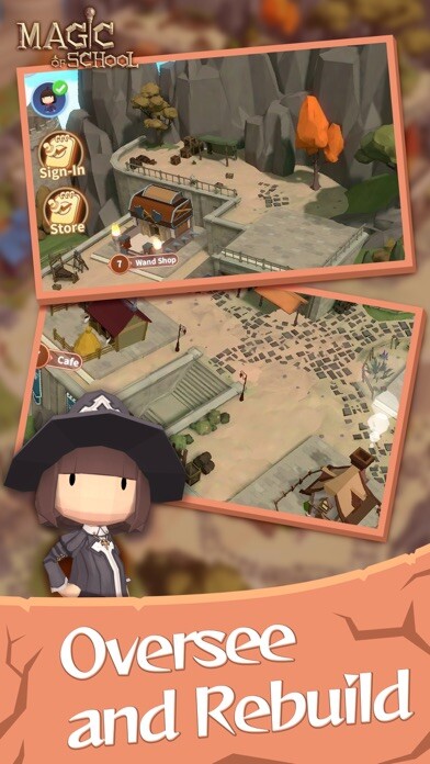 Emulate iPhone app Magic Academy- School Story using MyAndroid