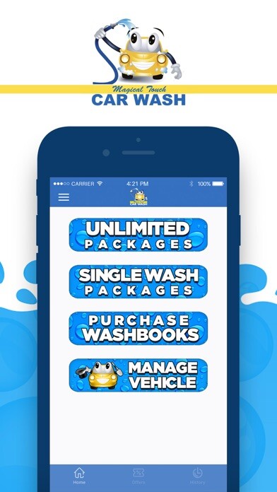 Emulate iPhone app Magical Touch Car Wash using MyAndroid