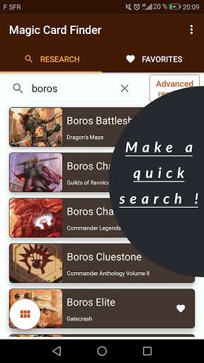 Run android online APK Magic Card Finder from MyAndroid or emulate Magic Card Finder using MyAndroid