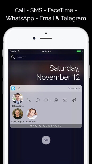 Emulate iPhone app Magic Contacts with Notification Center Widgets using MyAndroid Emulate iPhone app Magic Contacts with Notification Center Widgets using MyAndroid