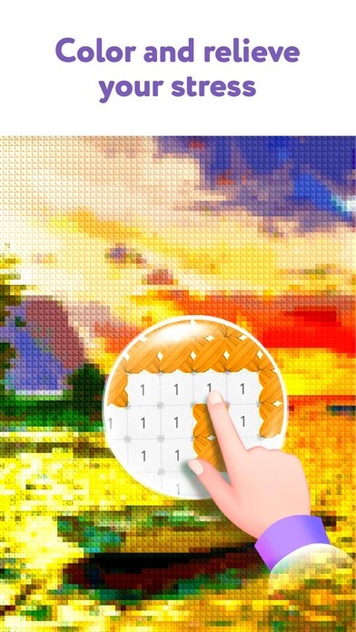 Emulate iPhone app Magic Cross Stitch: Pixel Art using MyAndroid