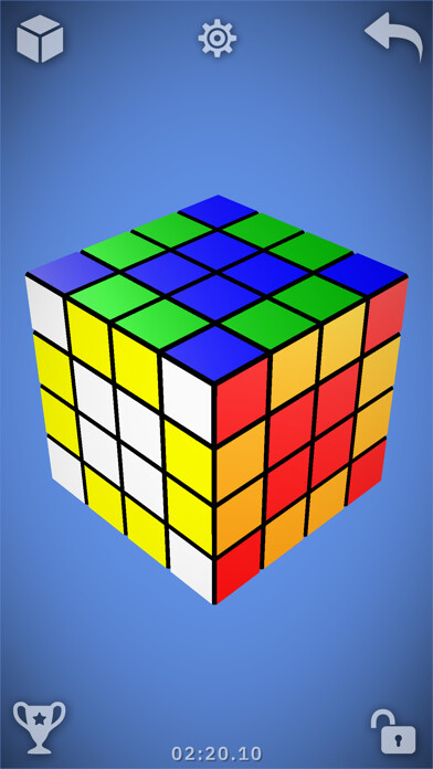Emulate iPhone app Magic Cube Puzzle 3D using MyAndroid Emulate iPhone app Magic Cube Puzzle 3D using MyAndroid