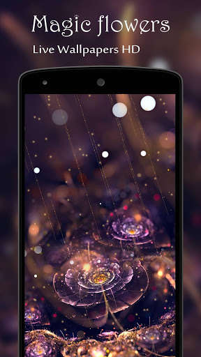 Emulate Android APK Magic flowers Live Wallpaper