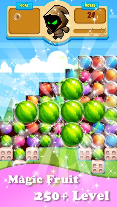 Emulate iPhone app Magic Fruit : Match Land Mania using MyAndroid Emulate iPhone app Magic Fruit : Match Land Mania using MyAndroid