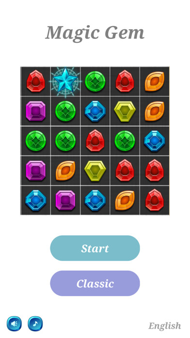 Emulate iPhone app Magic Gems - Match 3 Puzzles using MyAndroid
