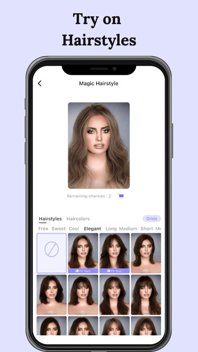 Emulate iPhone app Magic Hairstyle using MyAndroid