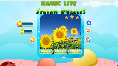 Emulate iPhone app Magic live jigsaw puzzles free games using MyAndroid