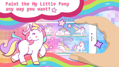 Emulate iPhone app Magic Pegasus Coloring Book -  Create a character using MyAndroid