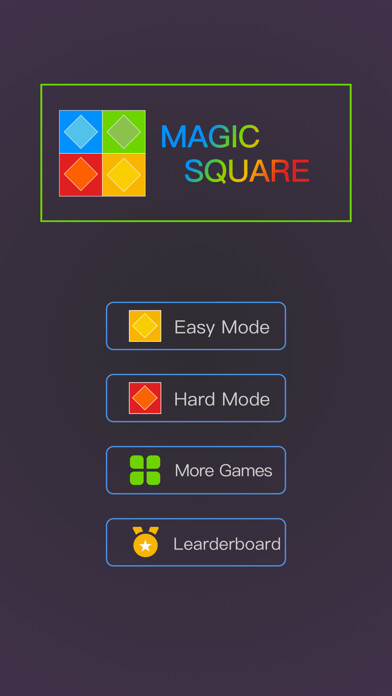 Emulate iPhone app Magic Square In Color using MyAndroid