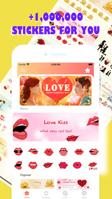 Emulate iPhone app Magic Stickers & Emoji using MyAndroid