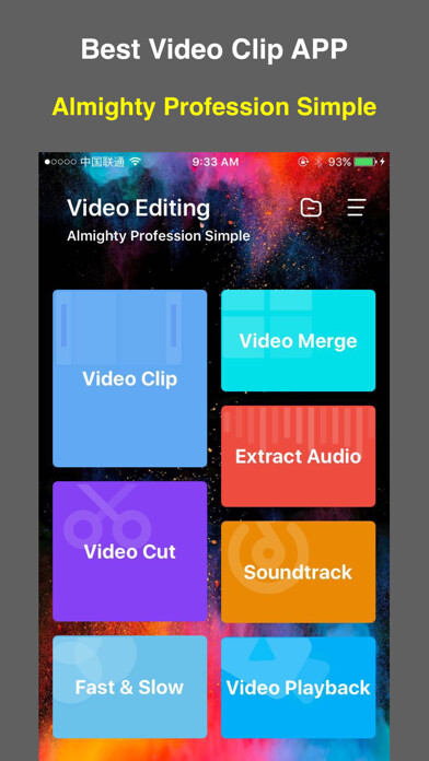 Emulate iPhone app Magic Video-Video Edit & Clip using MyAndroid