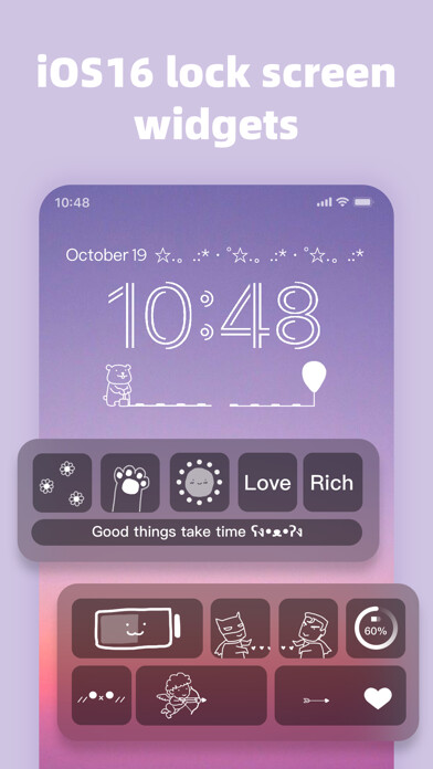 Emulate iPhone app MagicWidgets - Top Widgets using MyAndroid