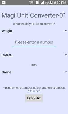 Emulate Android APK Magi Unit Converter 01
