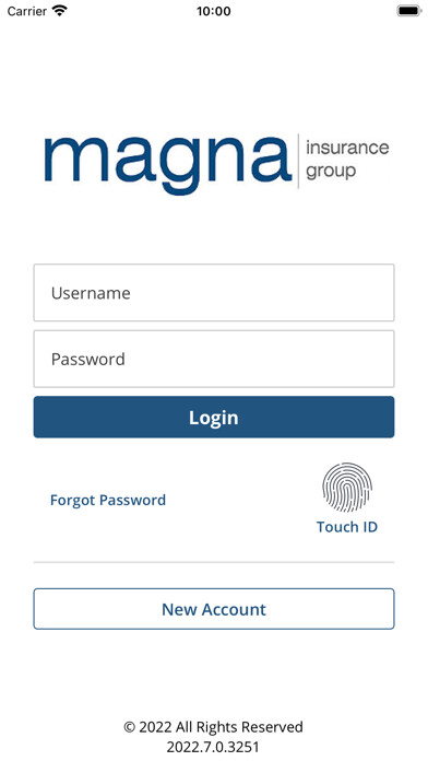 Emulate iPhone app Magna Insurance Corp. Online using MyAndroid