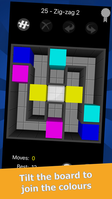 Emulate iPhone app Magnetic Block Puzzle using MyAndroid