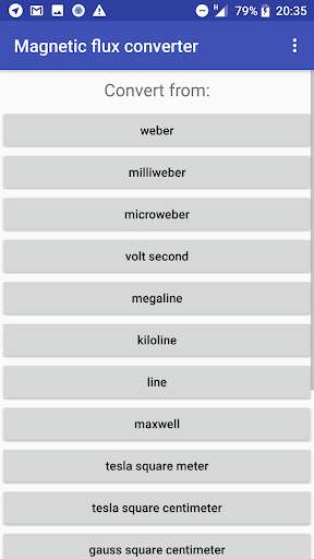 Run android online APK Magnetic flux converter from MyAndroid or emulate Magnetic flux converter using MyAndroid