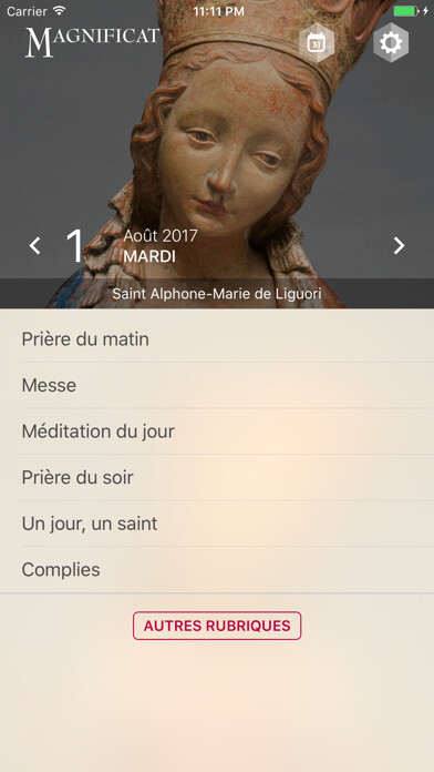 Emulate iPhone app Magnificat (Edition française) using MyAndroid Emulate iPhone app Magnificat (Edition française) using MyAndroid