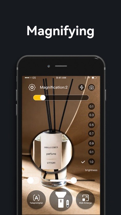 Emulate iPhone app Magnifying glass-new version using MyAndroid Emulate iPhone app Magnifying glass-new version using MyAndroid