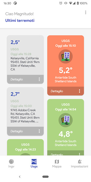 Run android online APK Magnitudo - Earthquakes of the world from MyAndroid or emulate Magnitudo - Earthquakes of the world using MyAndroid