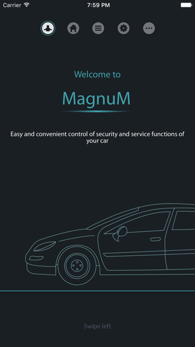 Emulate iPhone app MagnuM GSM car alarm system using MyAndroid